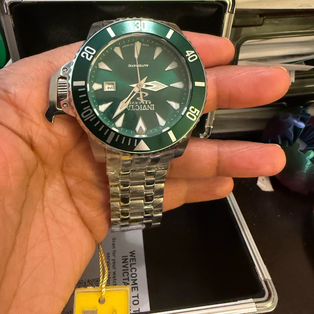 Invicta Silver and Gold Watch Back